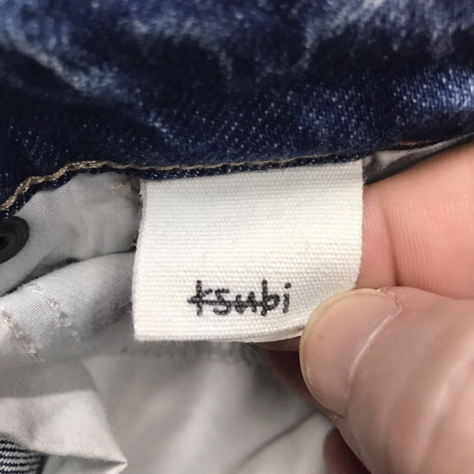 KSUBI Van Winkle Hi Fi Jean Men 30×33 Skinny Distressed Button Fly Goth Skate