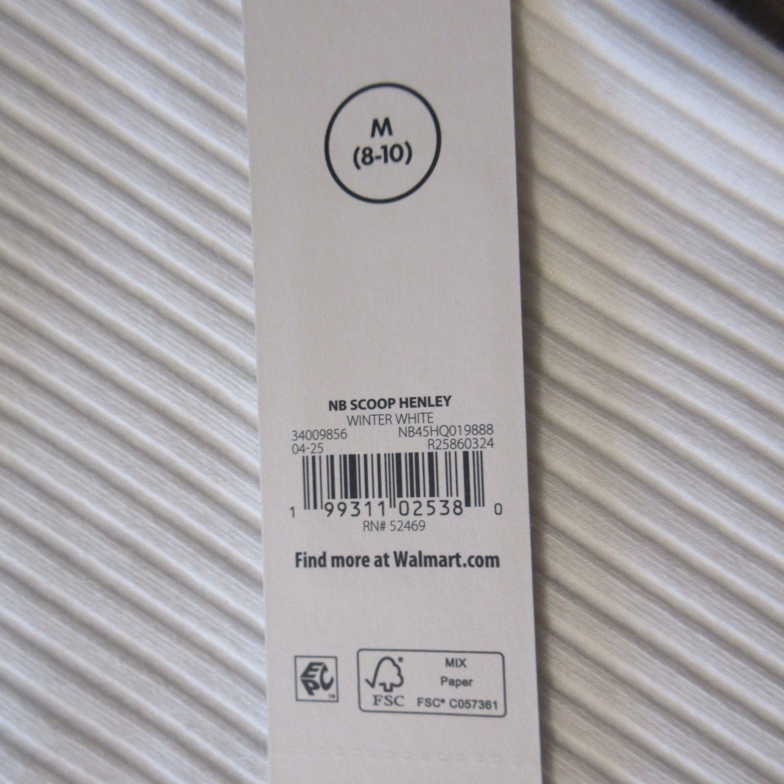 NB Scoop Neck Y2K Vibe Ribbed Shirttail Henley Top Size M White Cream Shirt NWT