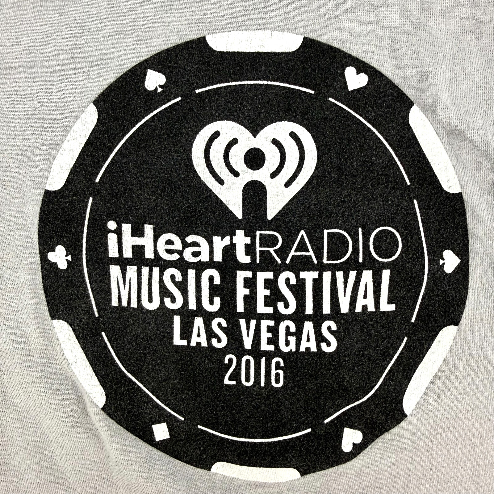 2016 iHeartRadio Music Festival Las Vegas T Shirt iHeartRadio Merch Direct LARGE