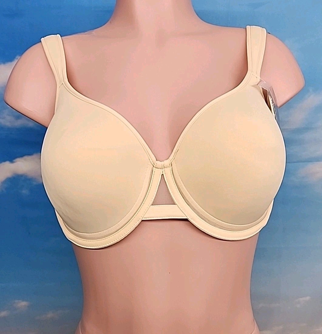 UNDEROUTFIT Ultimate Coverage Bra Underwire, Adjustable Straps, 38D Sand NWT