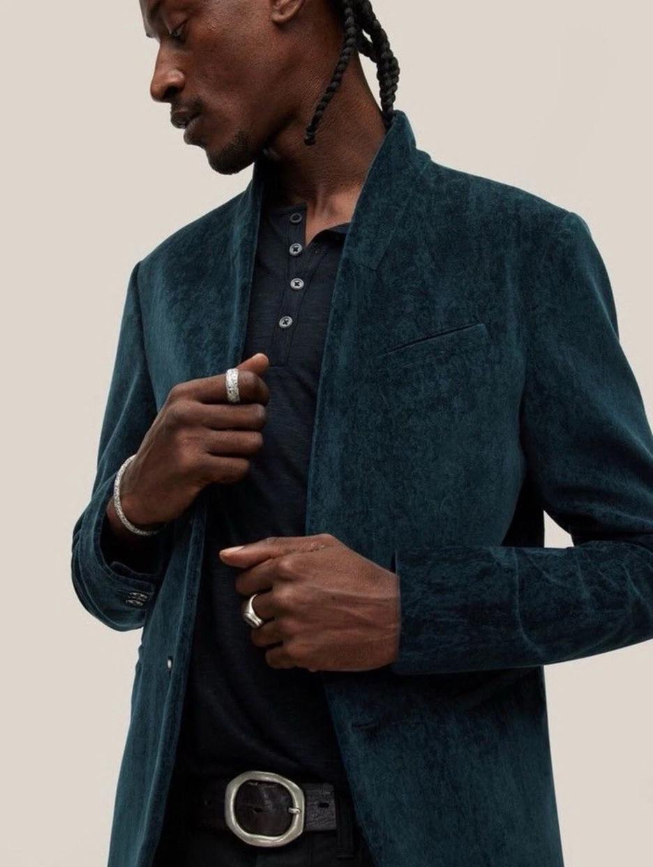 $1298 Brand New John Varvatos Collection Luna Velvet Blazer Jacket EU58X US48X