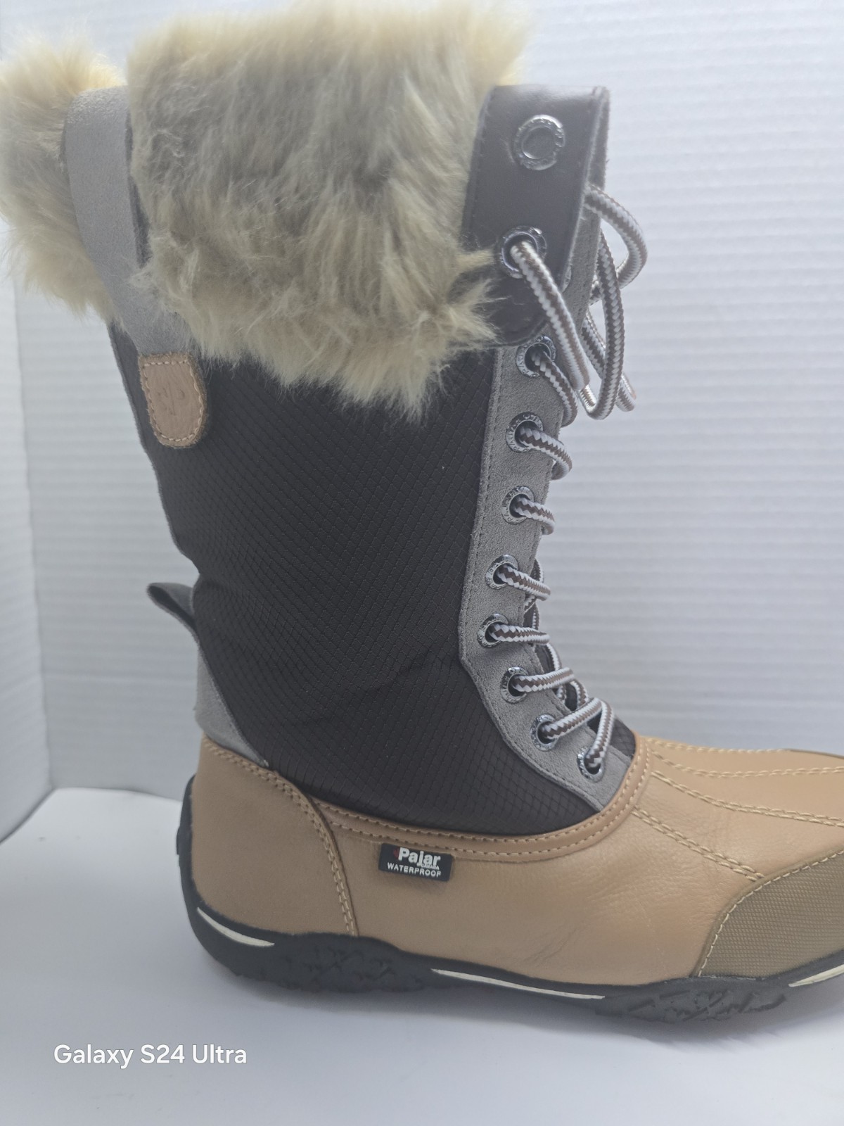 PAJAR WOMENS MID CALF BOOTS LACE UP WATERPROOF BROWN sz 7-7.5 NEW AUTHENTIC