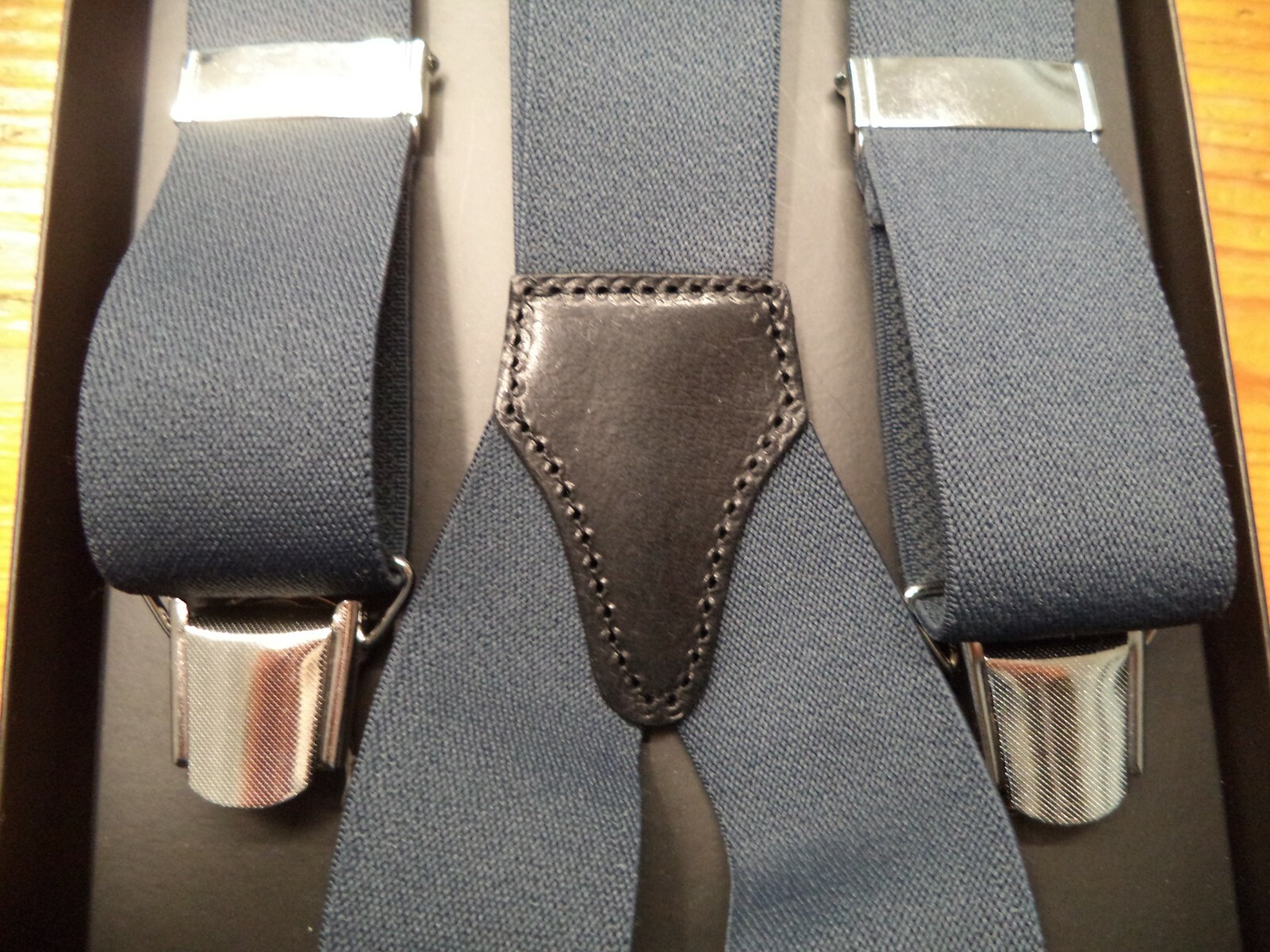 Grey Solid Color Brace 4 Arms Height 36mm – 100% Made in Italy