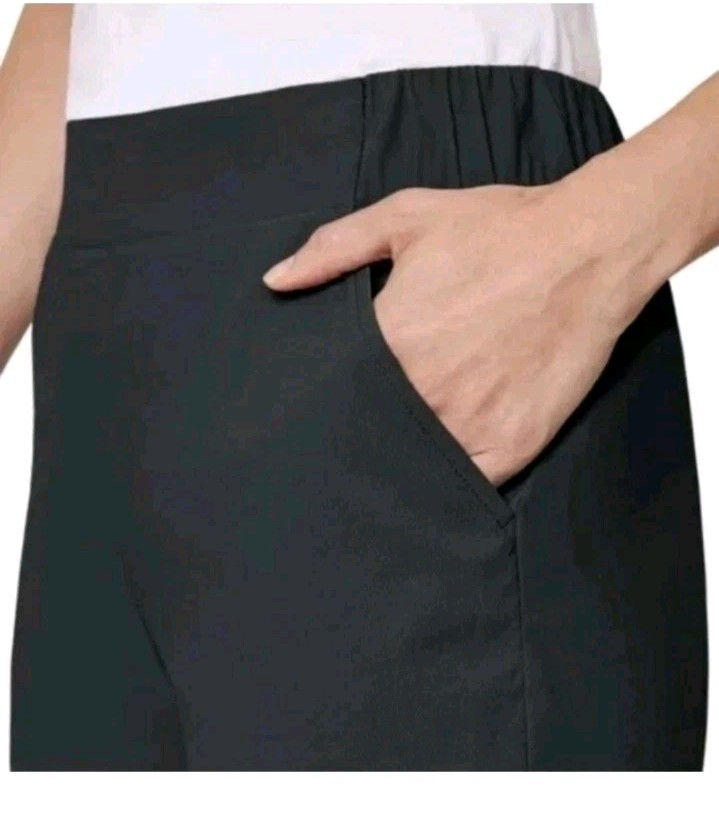 MODERN AMBITION LADIES HIGH-RISE STRETCH PANT. 2 FRONT AND 2 BACK POCKETS.