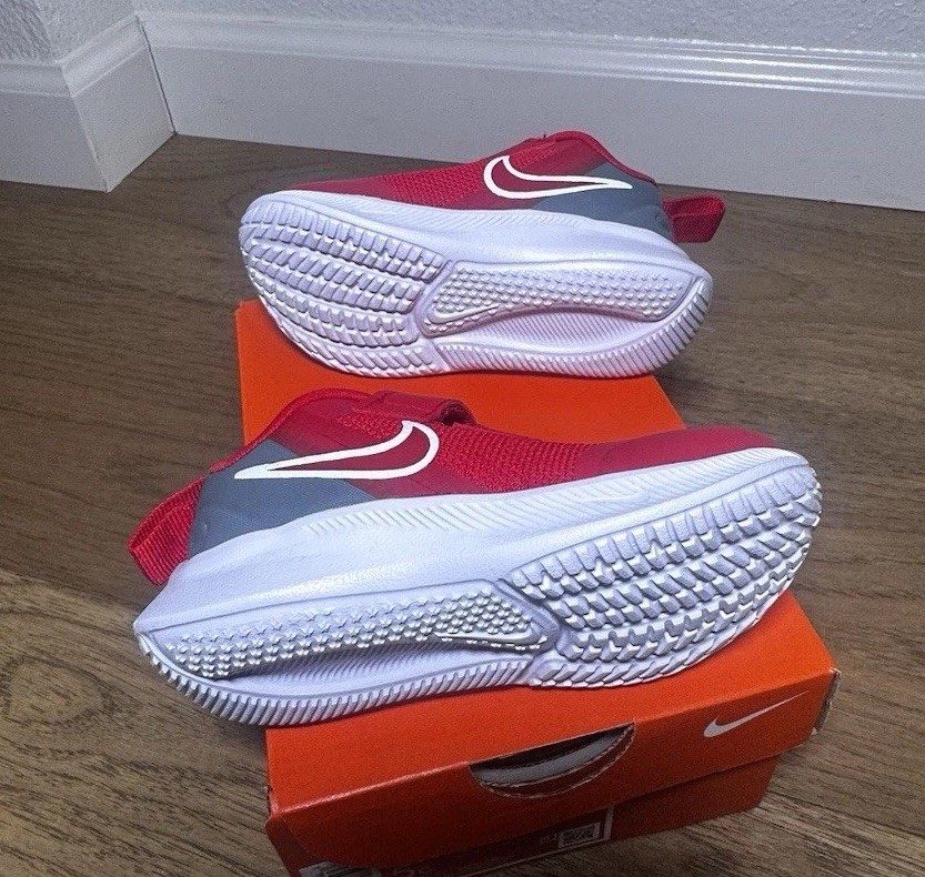 Nike Star Runner 3 TDV Baby Toddler Shoes University Red Grey Size 5c DA2778-607