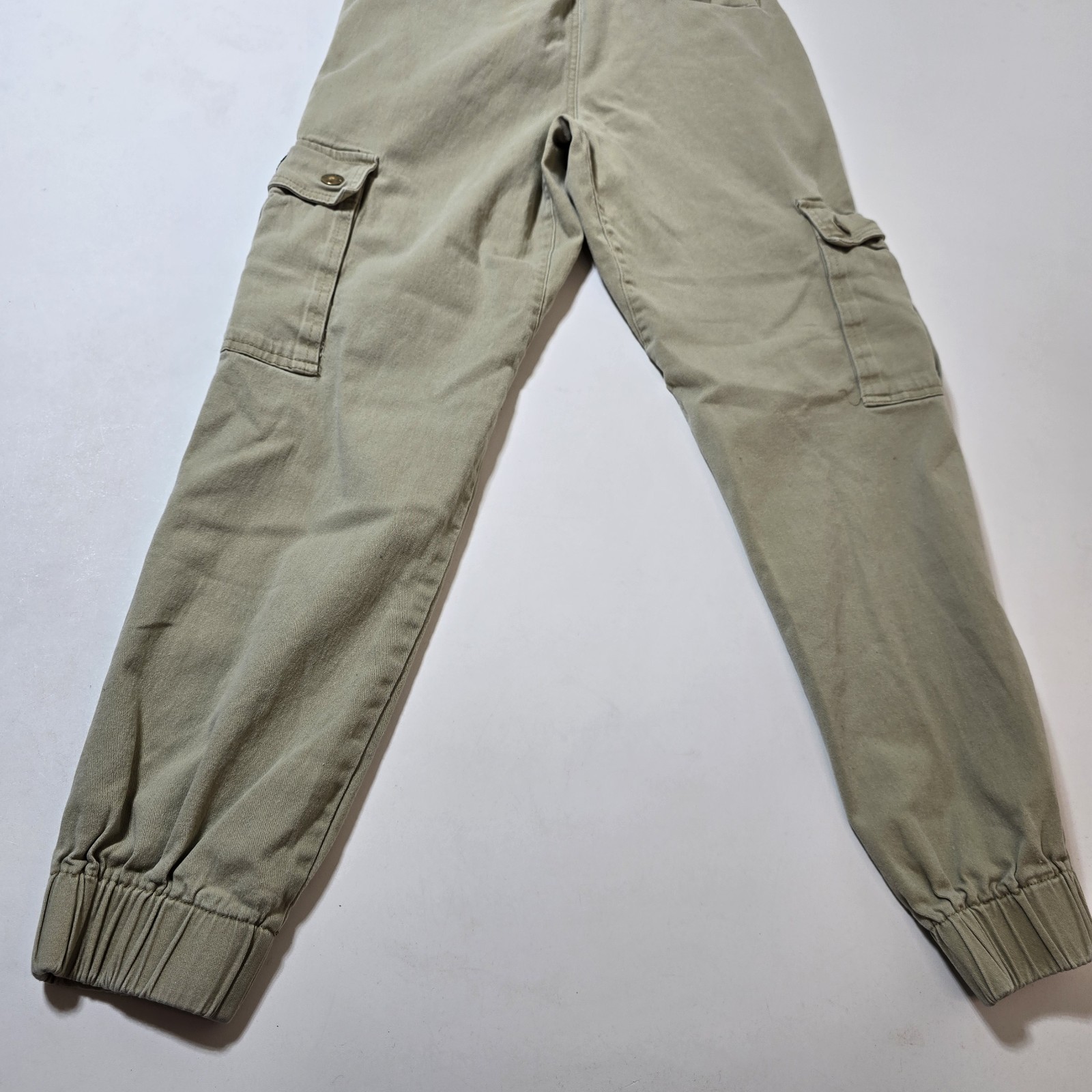 WESC Slim Utility Joggers Unisex Mens S Womens M Green Cargo Cotton Twill Retro