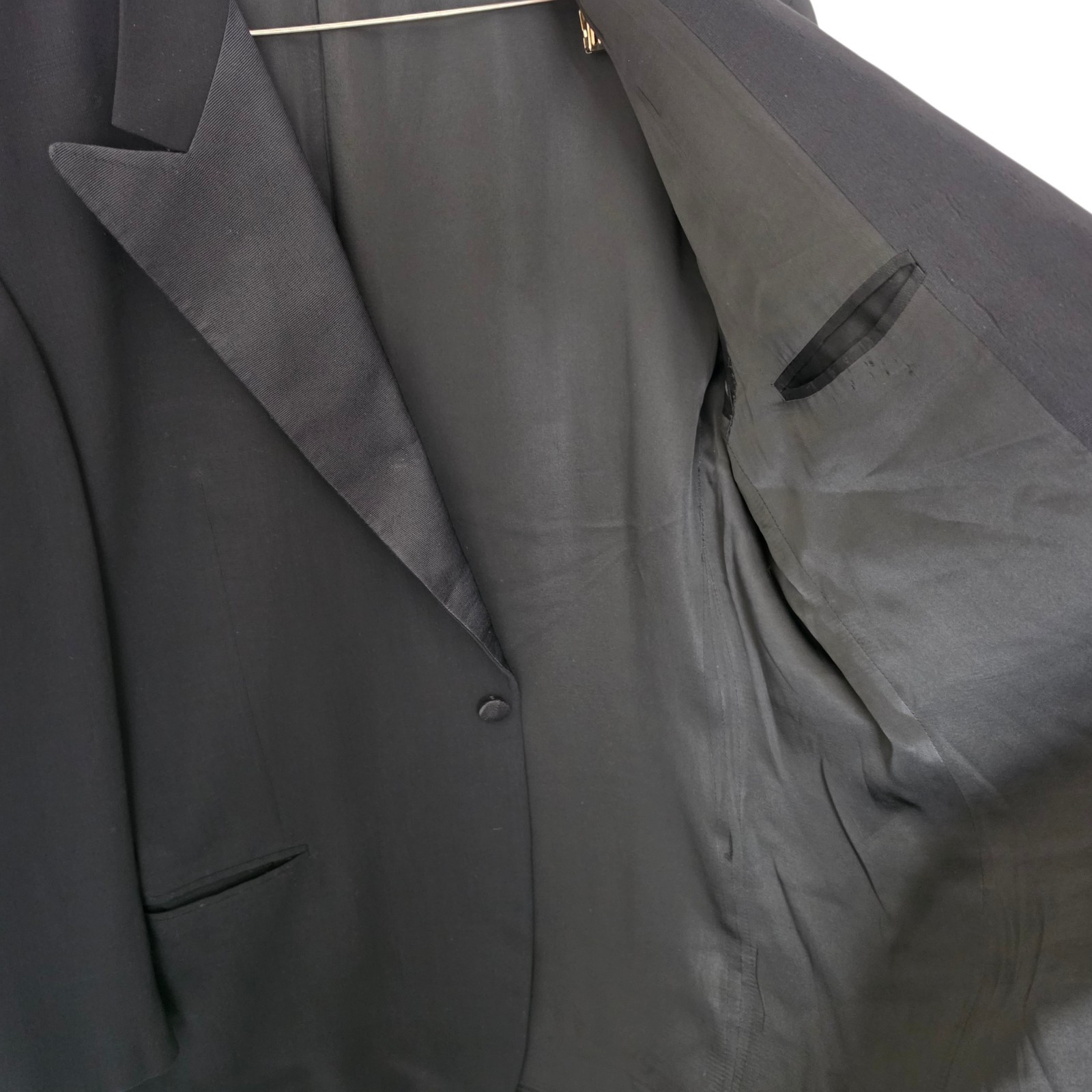 Vintage Giorgio Armani Tuxedo 46r 56it 45×32 A Milano Borgo 21 Peak Lapel