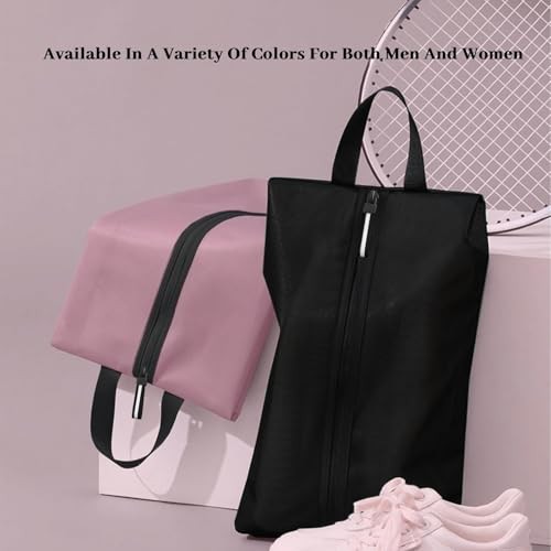 Shoe Bags for Travel Large Capacity Oxford Fabric 16.5 × 9.8 Inches Pink