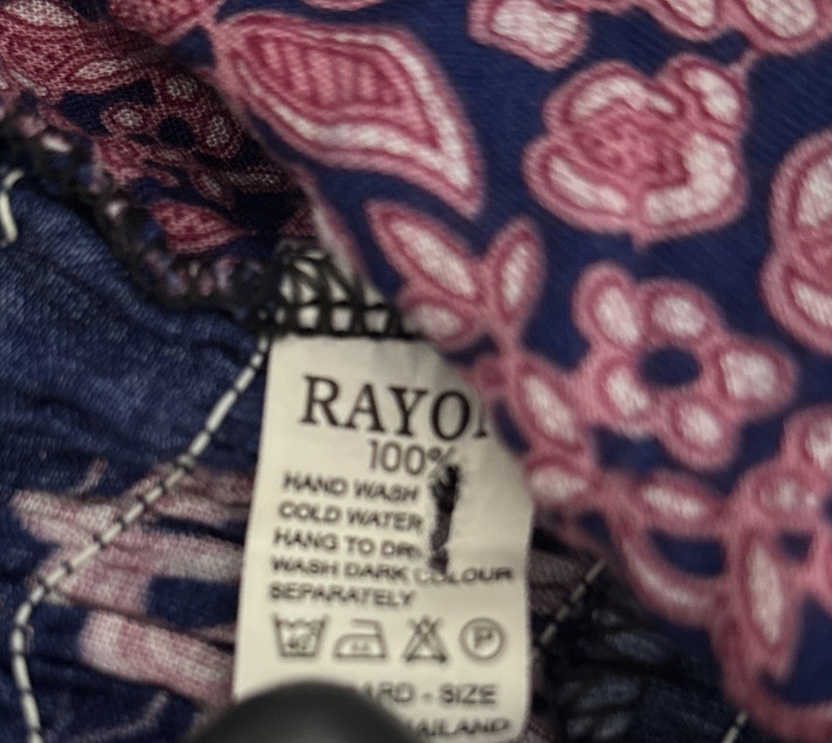 Made In Thailand spaghetti strap low neck rayon maxi dress Size S