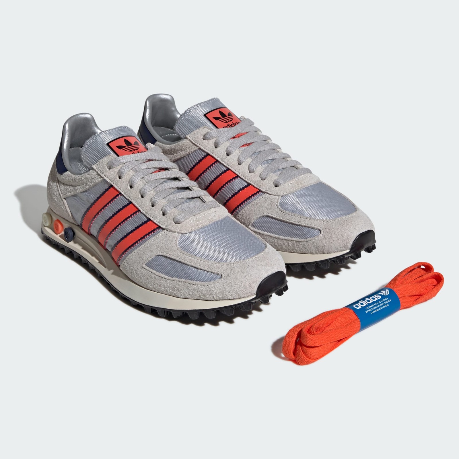 IH1651 adidas LA Trainer OG Silver Metallic Supplier Colour Dark Blue (Men’s)