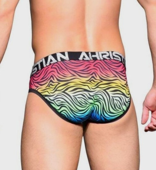 Andrew Christian Pride Zebra Brief – 91795 – Small, Medium & Large