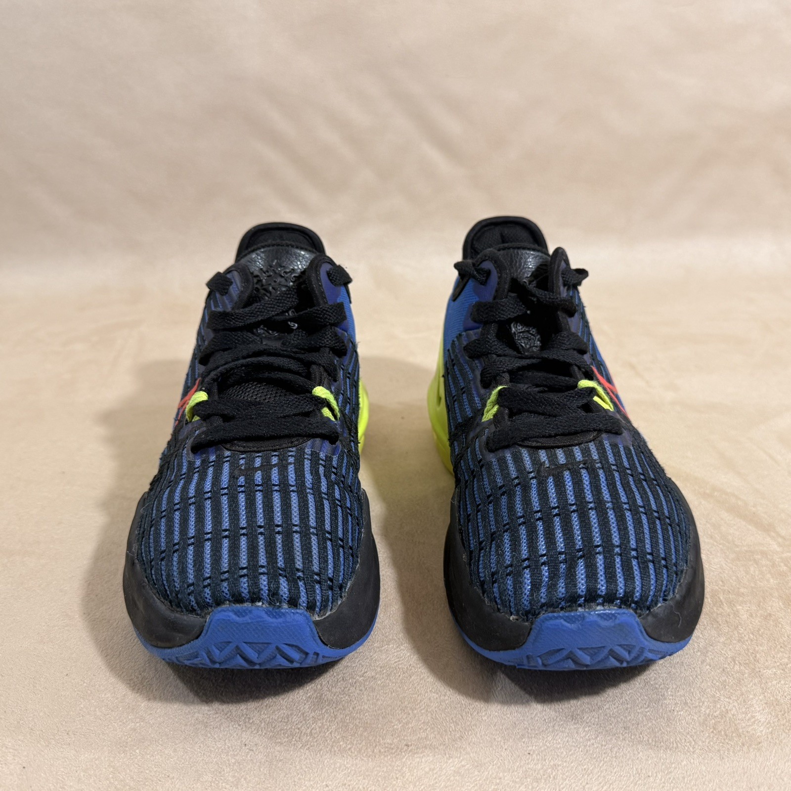 Nike Lebron 6 Witness Blue Black Neon DD0423-405 GS 5.5Y Basketball Shoes