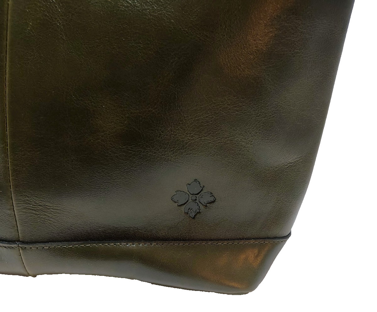 Patricia Nash Mallory Convertible Tote Soft Olive Leather Bag NWT MSRP $249 P996