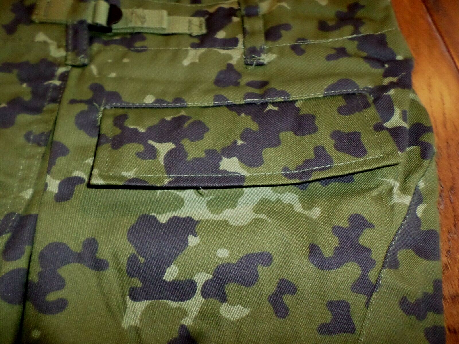 DANISH MILITARY CAMOUFLAGE BDU PANTS MILITARY CARGO 6 POCKET FATIGUE TROUSERS
