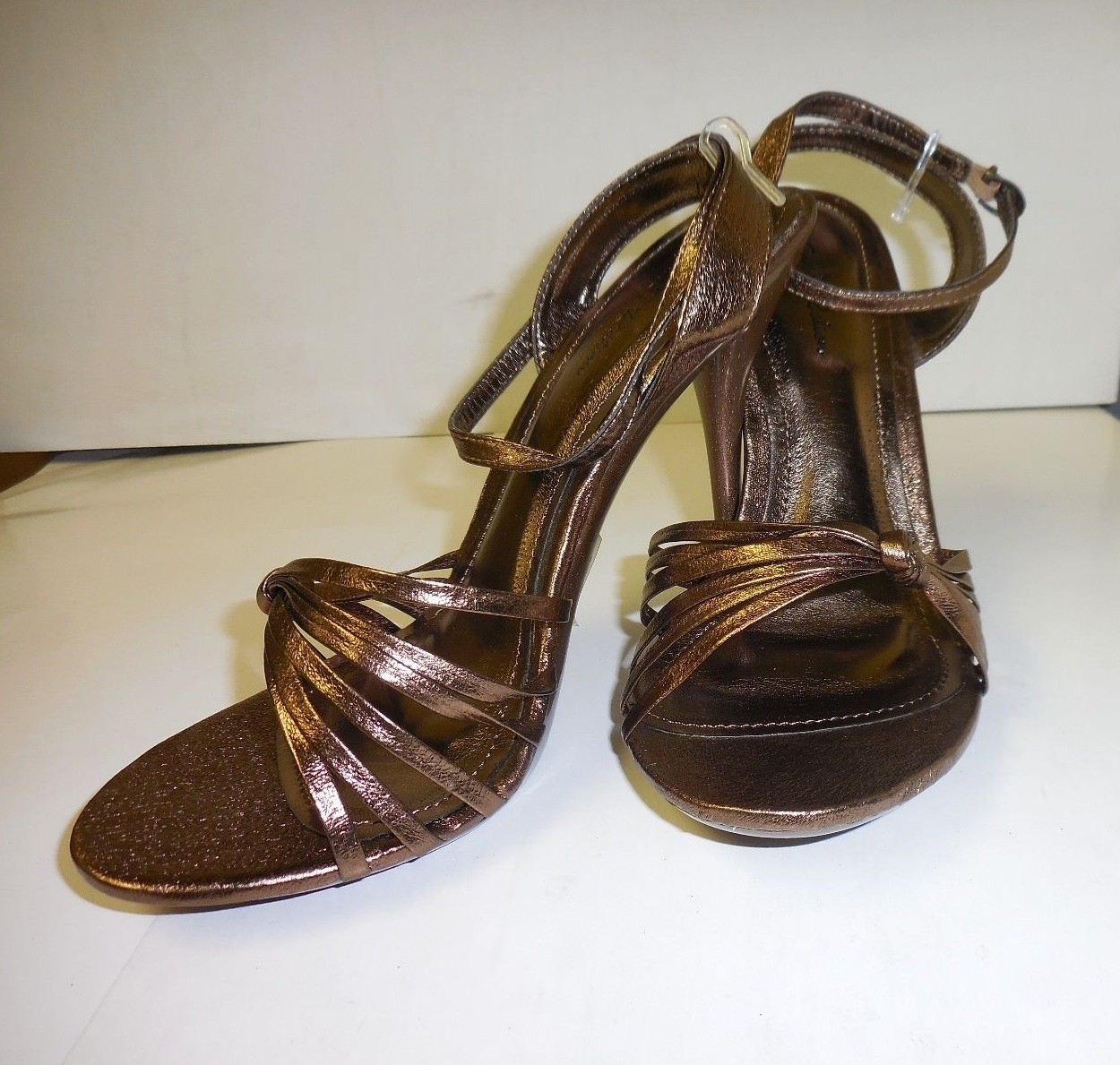 Women’s Chrome Brown Twist High Heel Party Shoes Sizes: 5 1/2 – 10