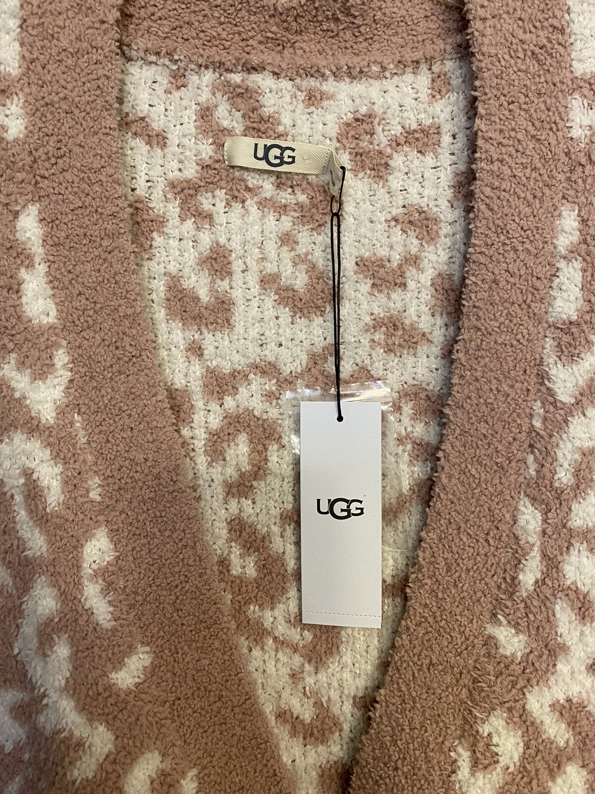 Authentic Super Soft Cozy UGG Joselyn Leopard Knit Cardigan Sweater New Size: XL