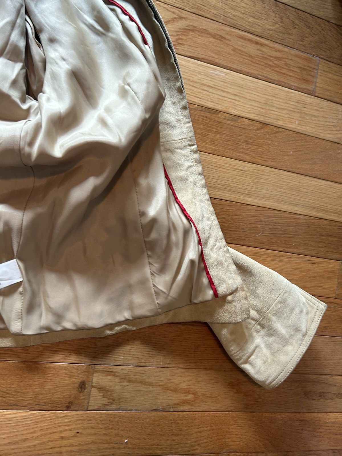 J.Crew Women’s Tan Suede Leather Jacket Coat Size M Zip Front