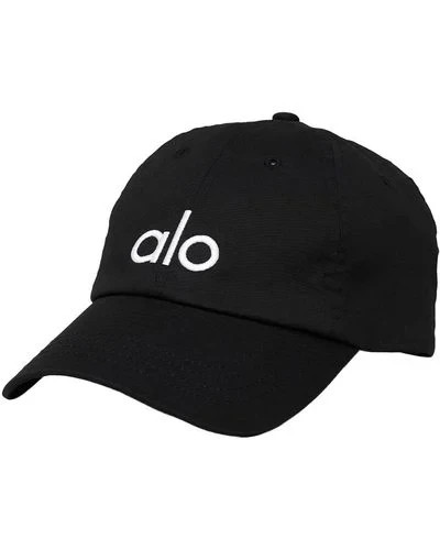 Аlo Yoga Performance Hat Black White Logo Adjustable Athletic Cap Unisex NWT