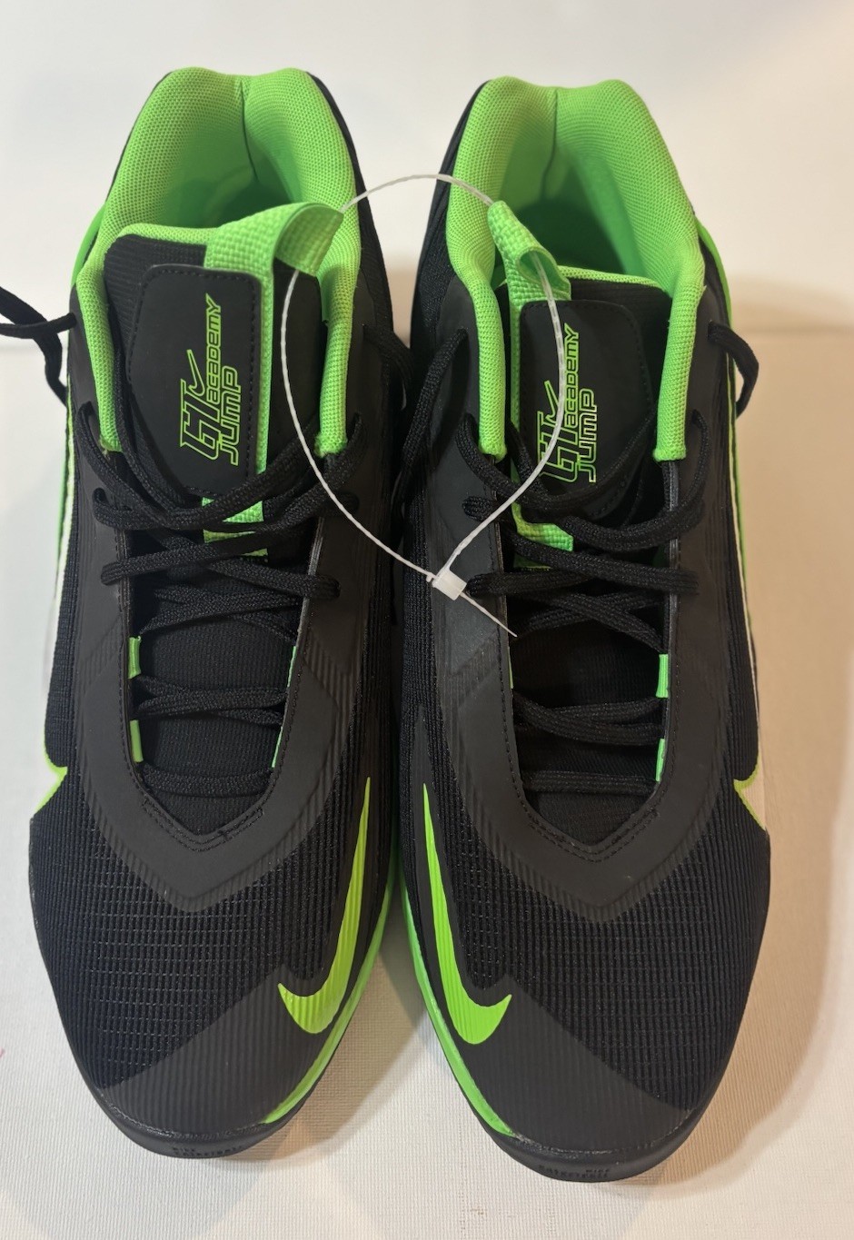 Nike GT Jump Academy Black Green Strike Size 13 Basketball/ Sports Sneakers NWT