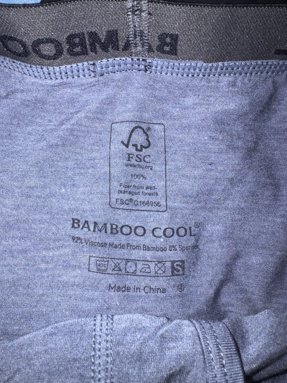 Bamboo Cool Men’s Small 4 Pack Boxer Briefs