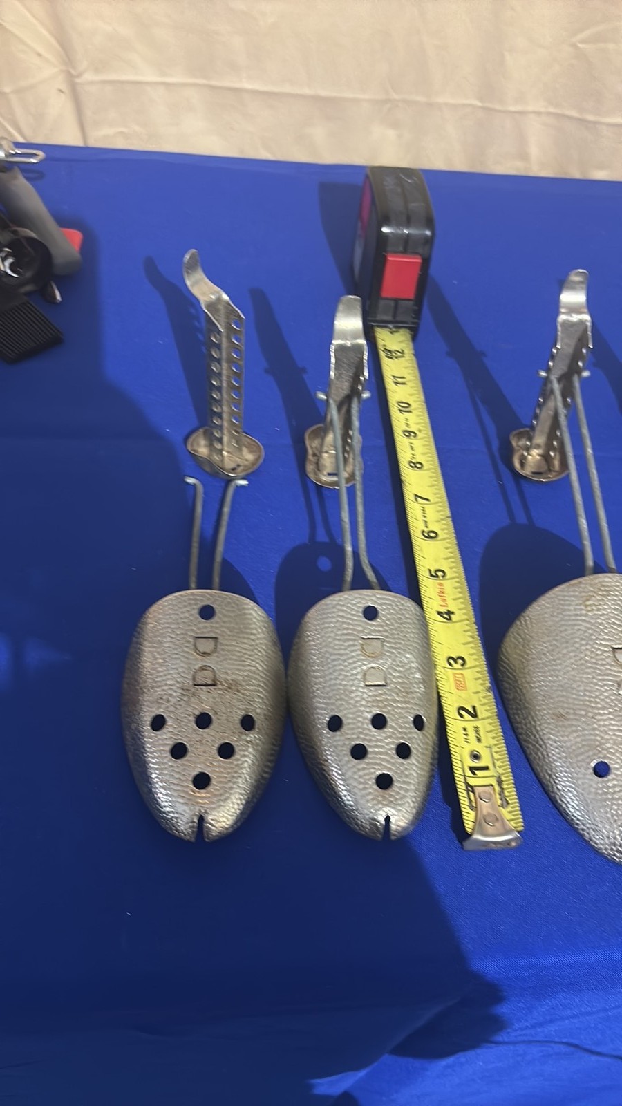 Vintage Adjustable Aluminum and Plastic Shoe Trees Collection – 3 Pairs