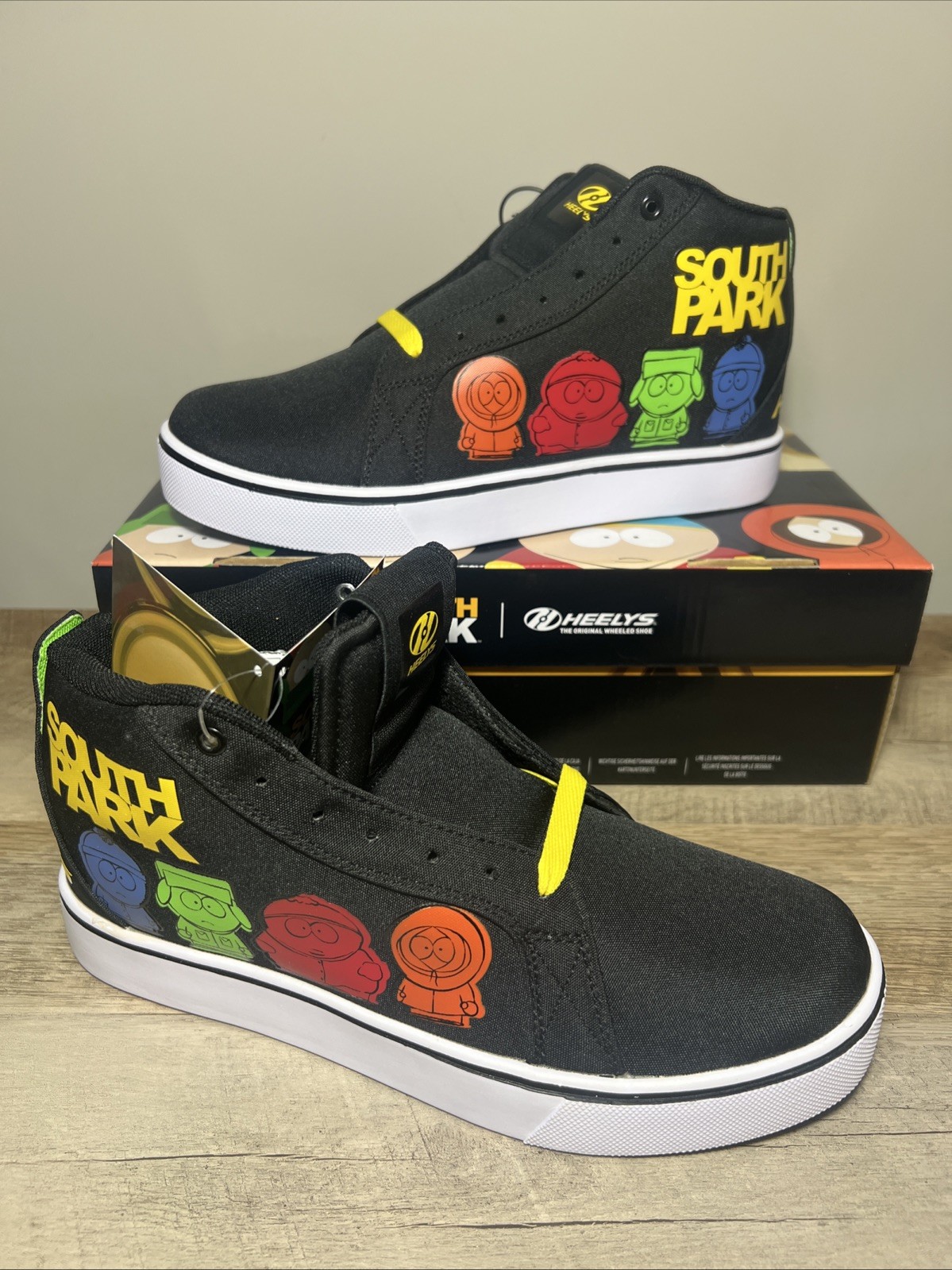 Heelys Racer South Park Mens Size 10 Black Lifestyle Sneakers Shoes New In Box