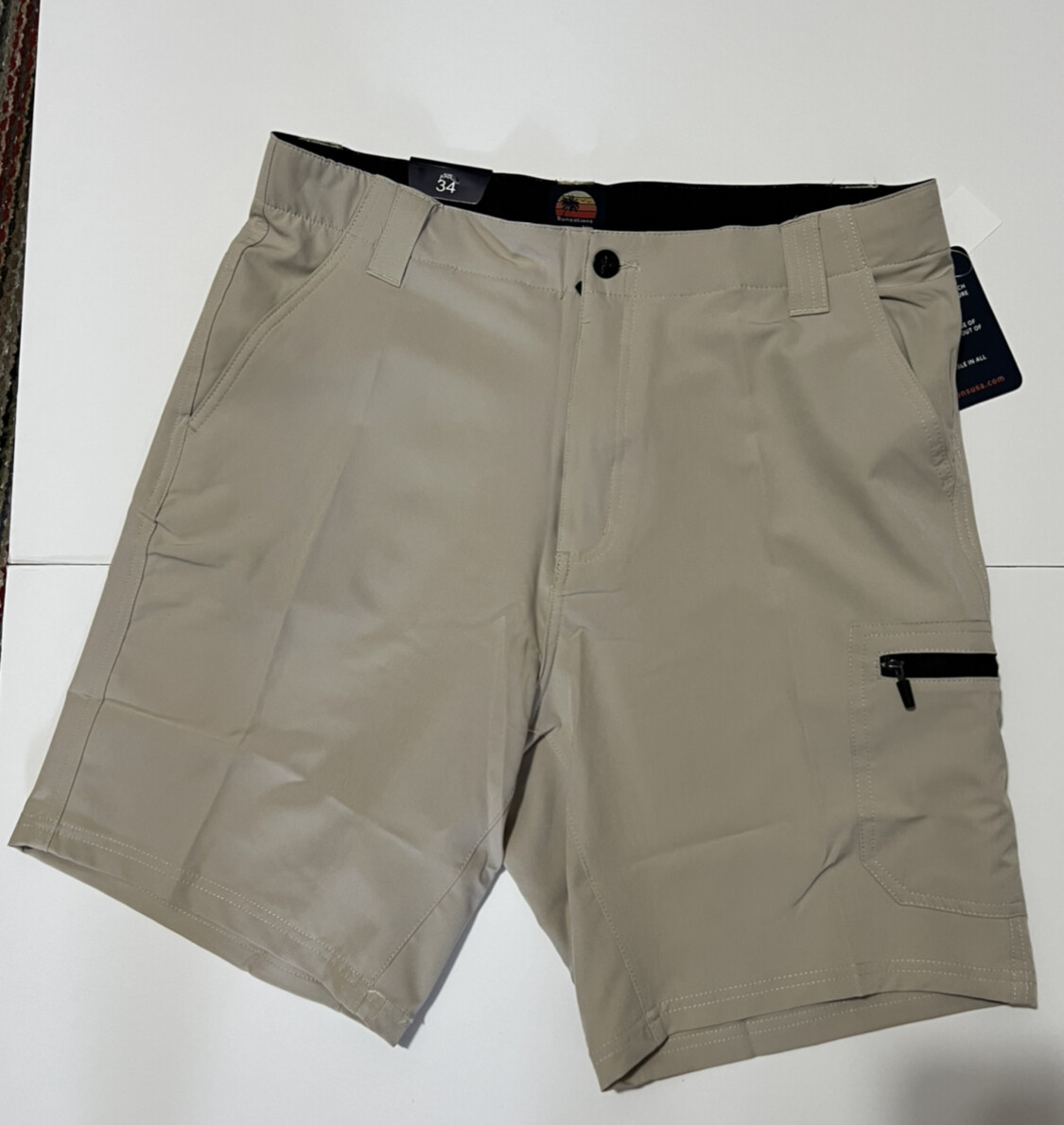 Trunks Multi Functional Cargo Short Quick Dry Technology Easy Care Size 34