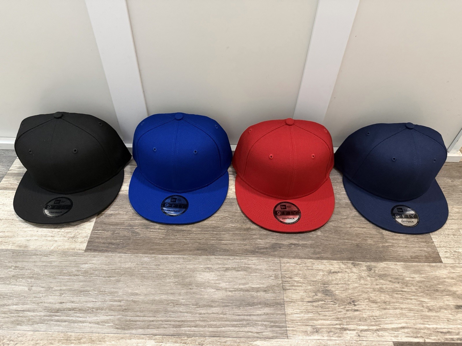 Authentic Brand New Era 9Fifty Snapback Hat Blank In Navy, Black, Royal, or Red