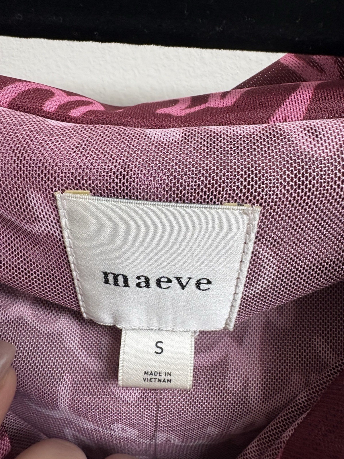 Maeve Anthropologie Mesh Script Print Draped Cowl Neck Ruched Tank Top S
