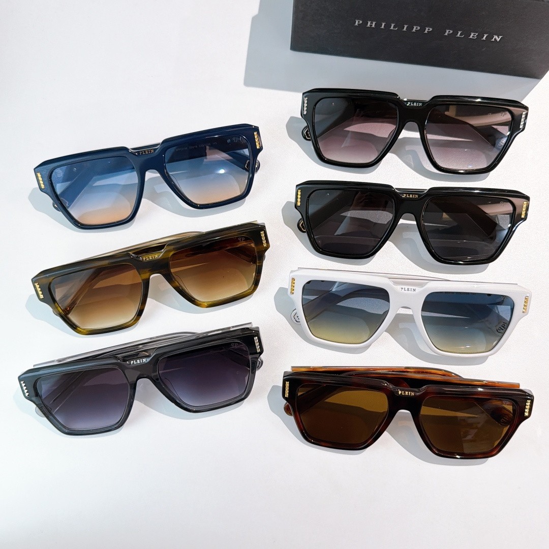 PHILIPP PLEIN Unisex Sunglasses – MODEL: SPM – SIZE: 56cm (18-145cm)