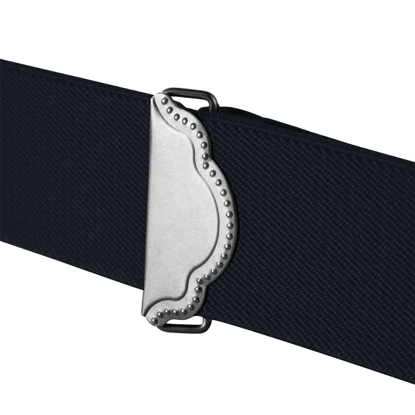 Buyless Fashion Suspenders for Men – 48″ Adjustable 1 1/4″ – X Back Black Hooks