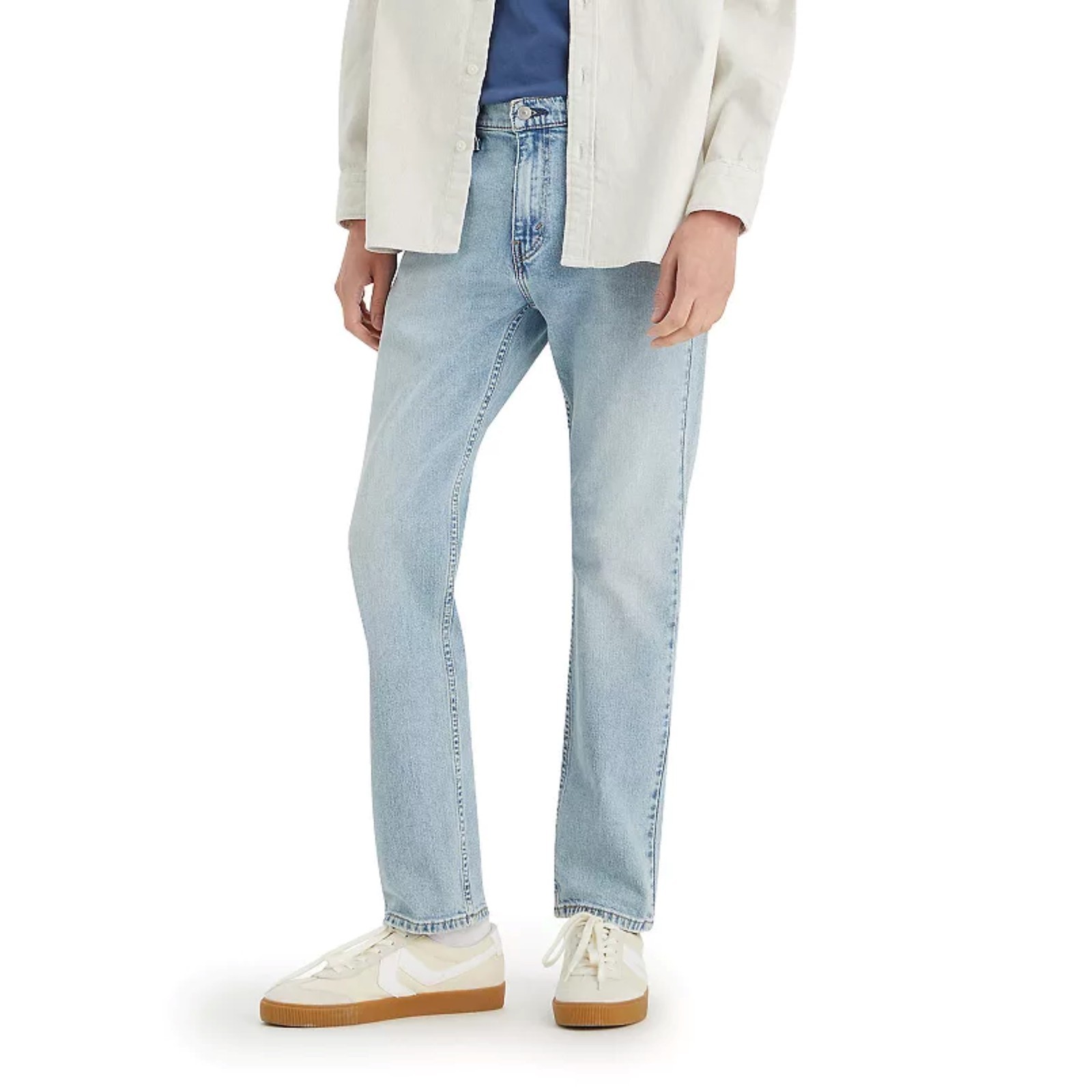 Levi’s Men’s 502 Taper Fit Stretch Light Blue Washed Jeans Sizes 29 to 38