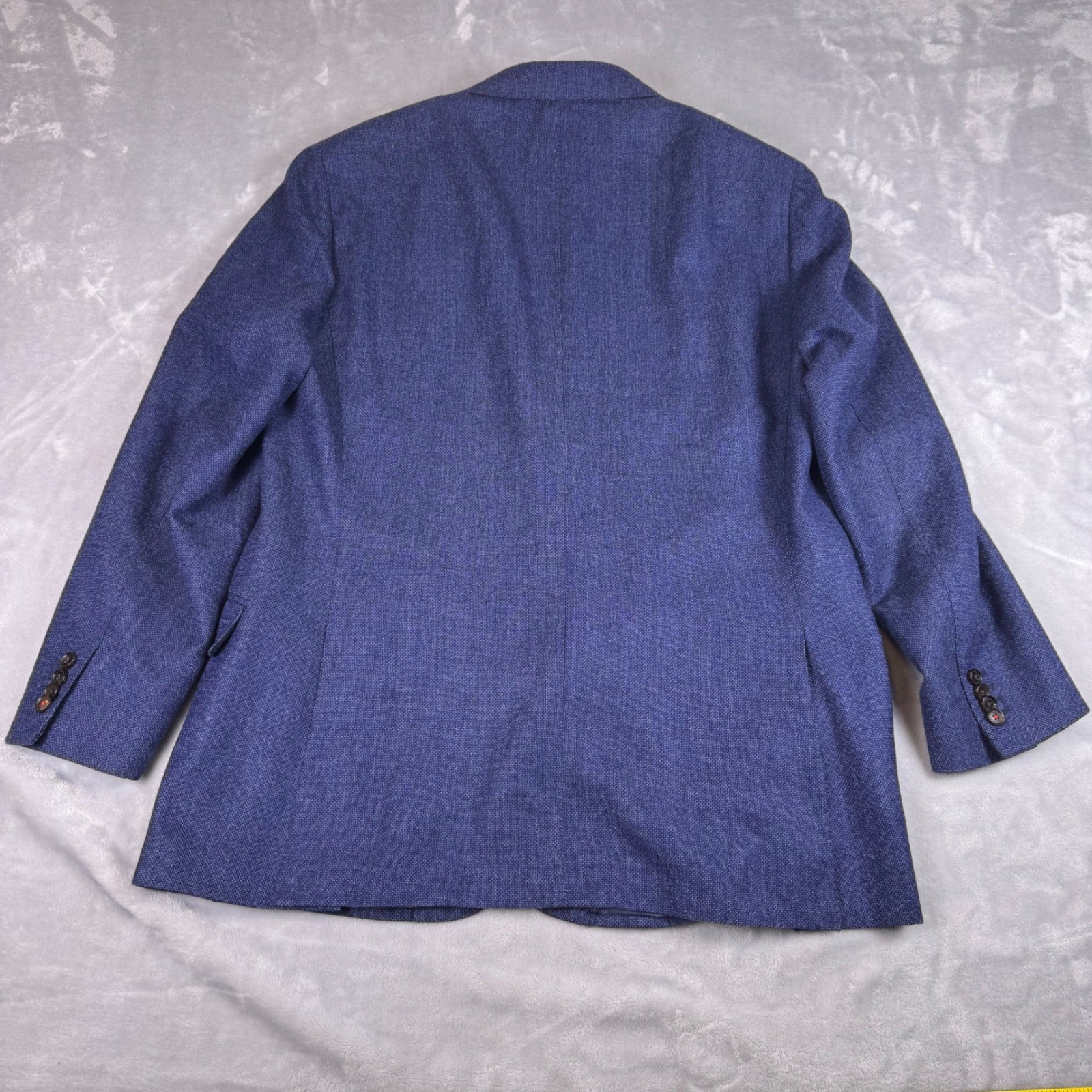 Suitsupply Sienna Blue Wool Silk Linen Blazer Vitale Barberis Canonico 48R 58 EU
