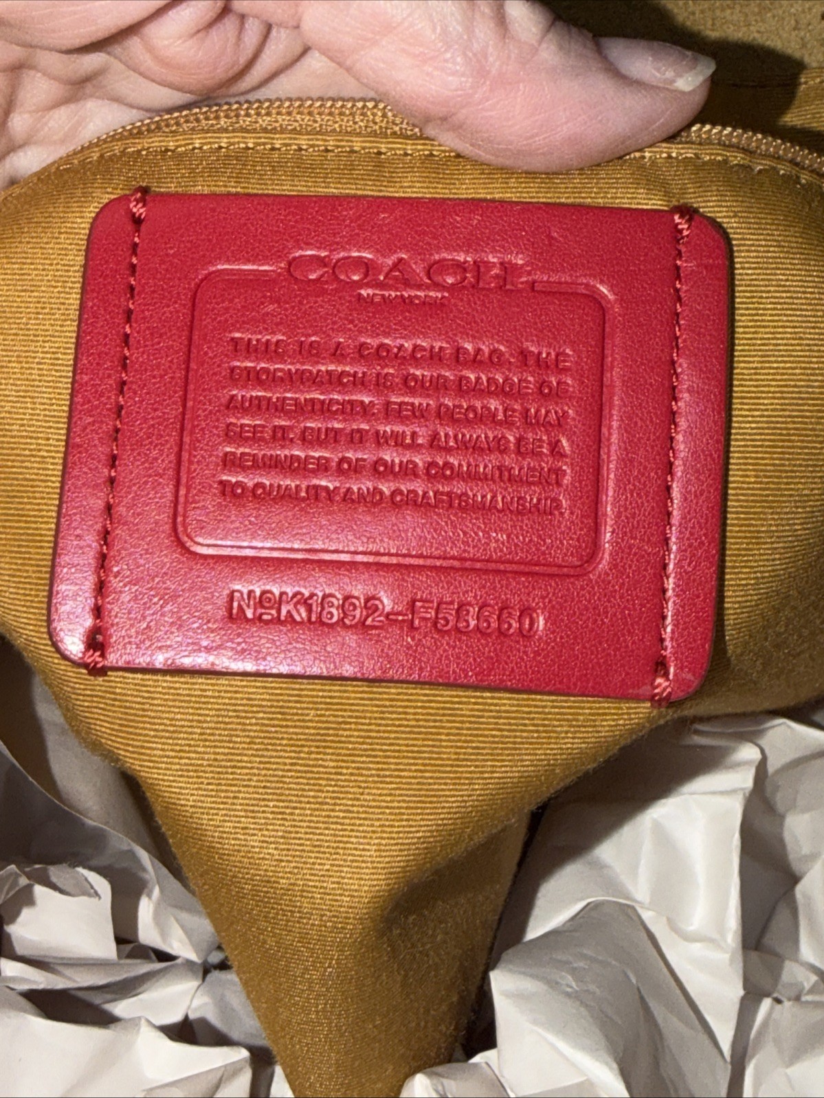 Coach Derby Tote Red Soft Pebbled Leather Shoulder Handbag
