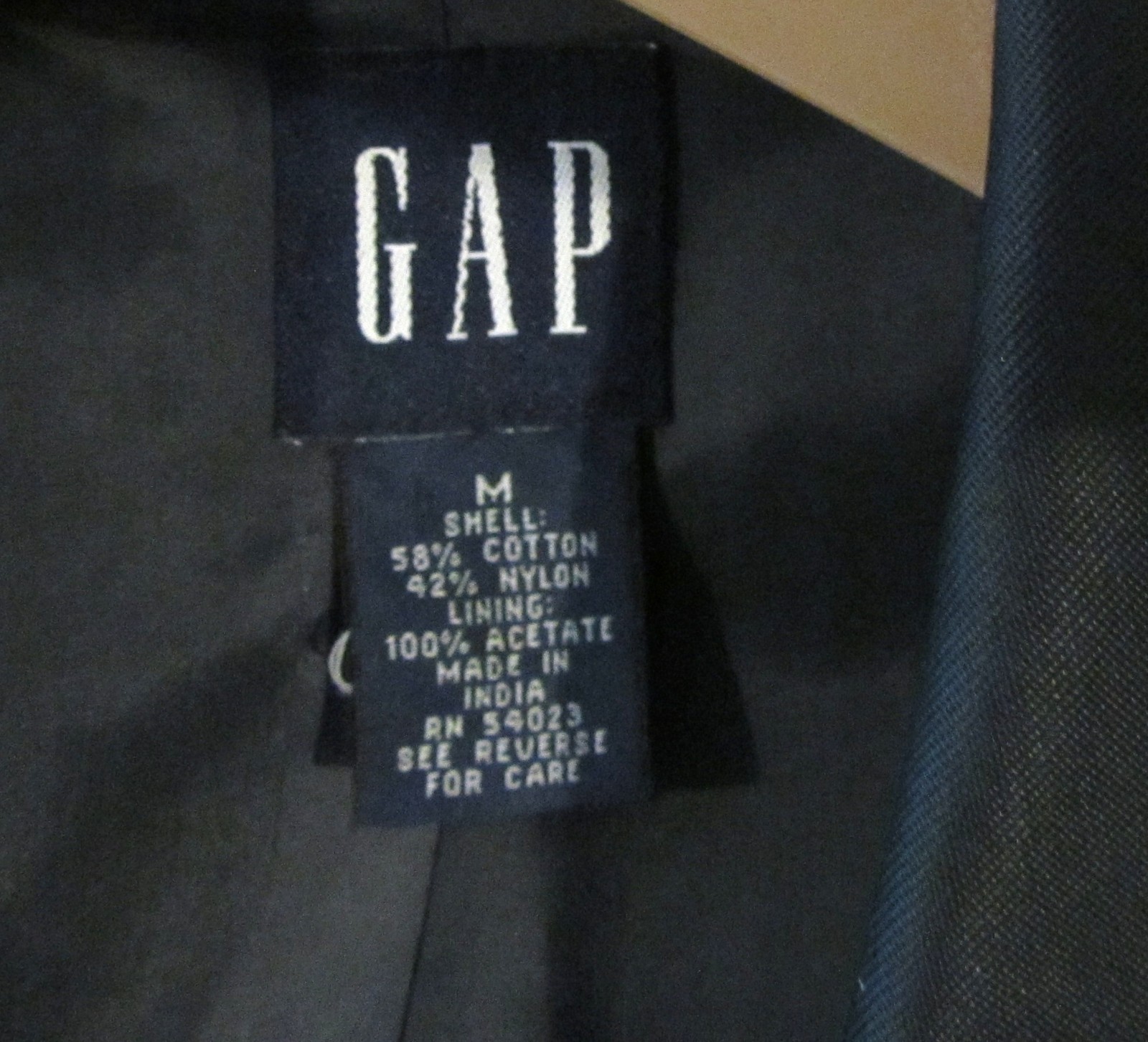 Gap Womens Trench Coat Medium Black Double Breasted Classic Jacket with Pockets
