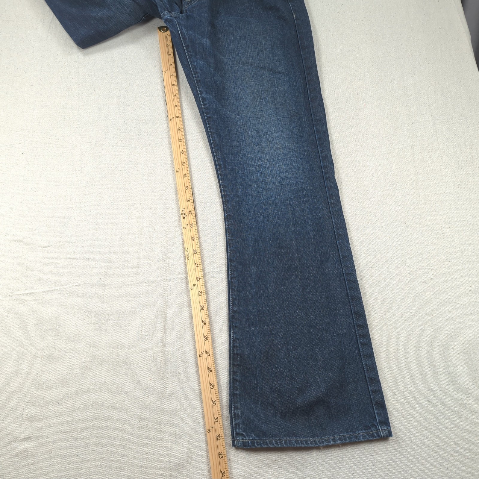 Guess Jeans Mens 34×33 Blue Falcon Boot Cut Dark Wash Western Cowboy