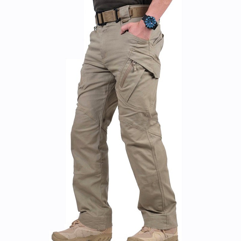 Men’s Tactical Cargo Pants Straight Fit Combat Work Trousers for Outdoor Hiking