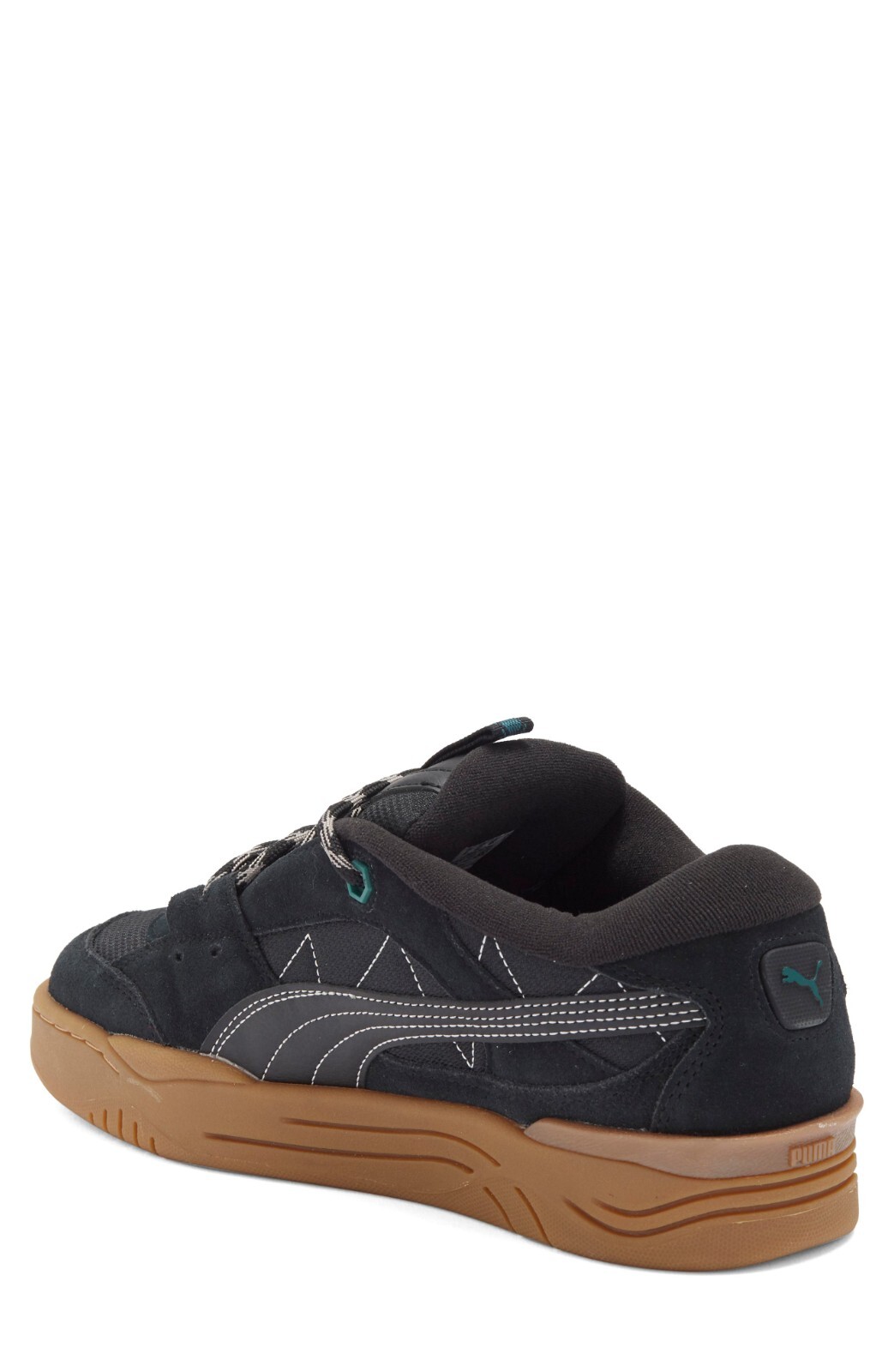 Puma US 11.5 Men’s Black Gum Green Retro Comfort Durable Skate 180 Cordura NIB