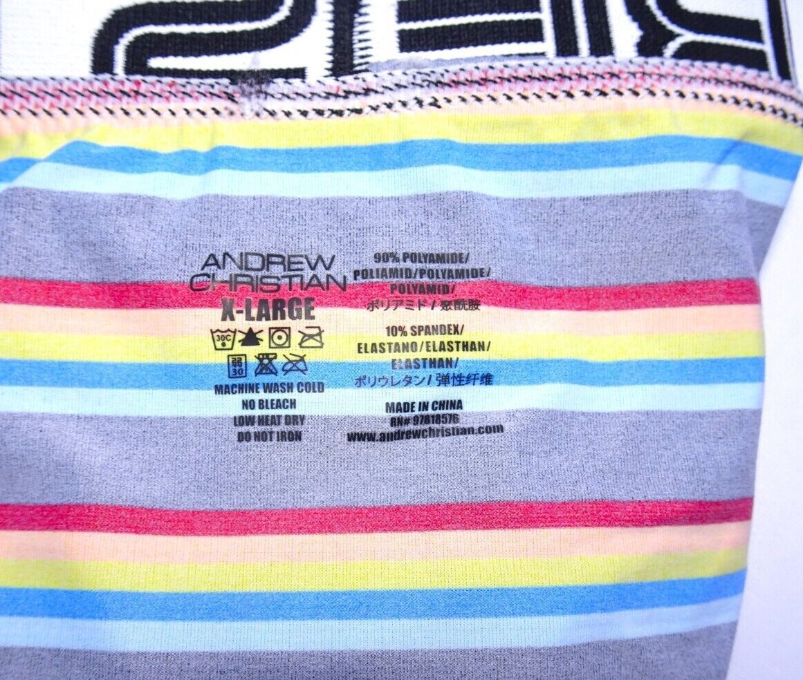 Andrew Christian California Stripe Brief – Almost Naked – 92679 – Multi