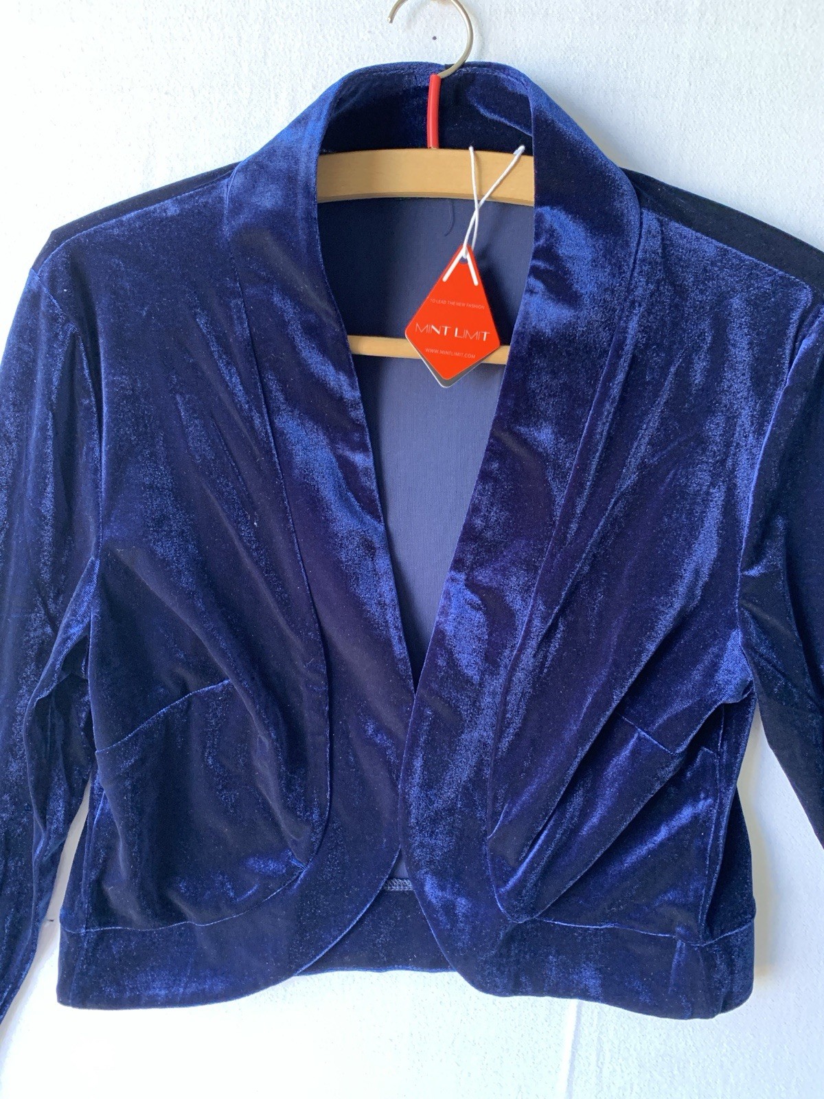 Womans Cropped Blazer Long Sleeve Size Large Jacket – Pit to Pit 20 inches
