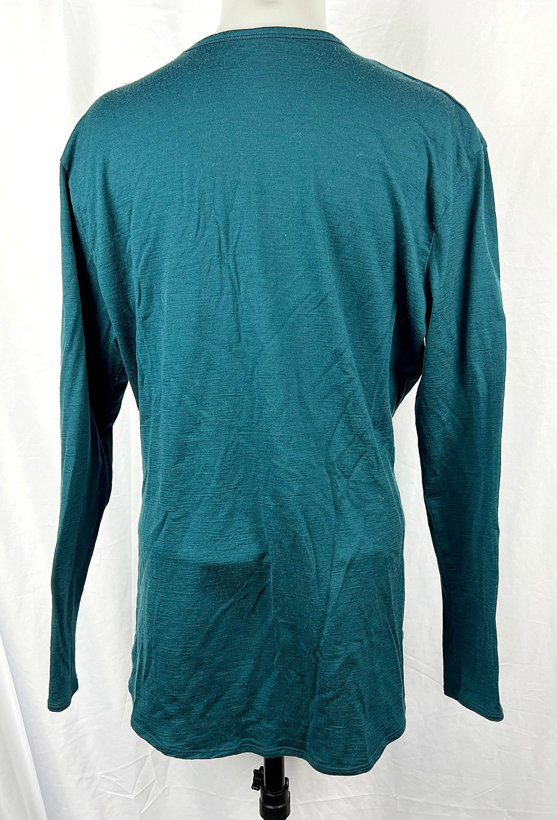 Seg’ments Dark Teal Green 100% Merino Wool L/S Crew Neck Shirt XXL Segments