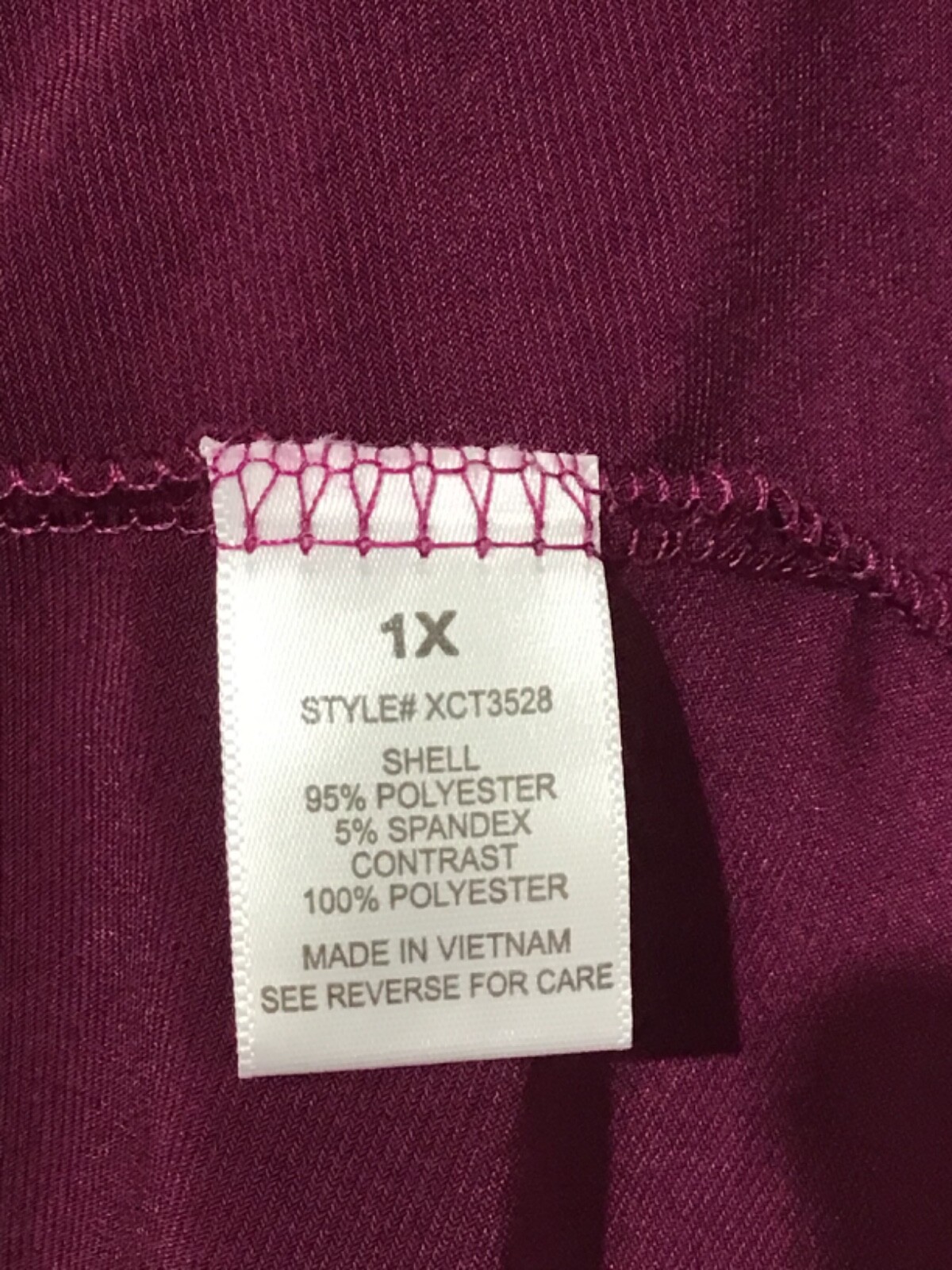 Always Indigo Shirt Top Womens Plus 1X Dark Magenta Lace Career Minimalist
