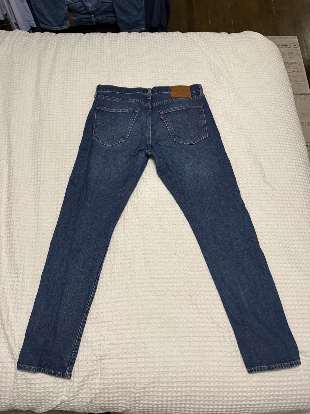 Levi’s Premium 512 Slim Taper Jeans, Men’s 34×32, Dark Wash, Excellent Condition