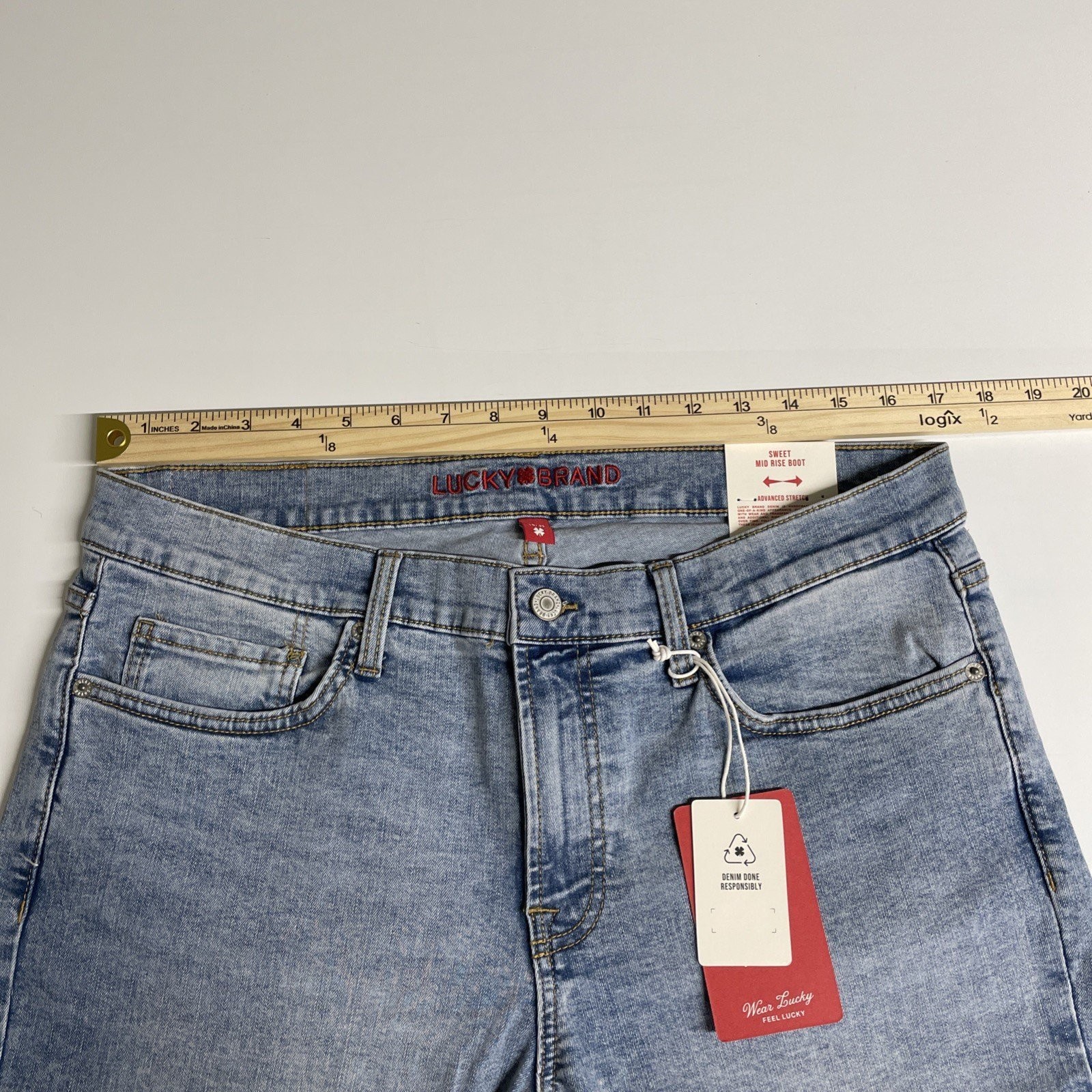 Lucky Brand Sweet Mid Rise Boot Stretch Jeans Women’s 14/32 Ankle