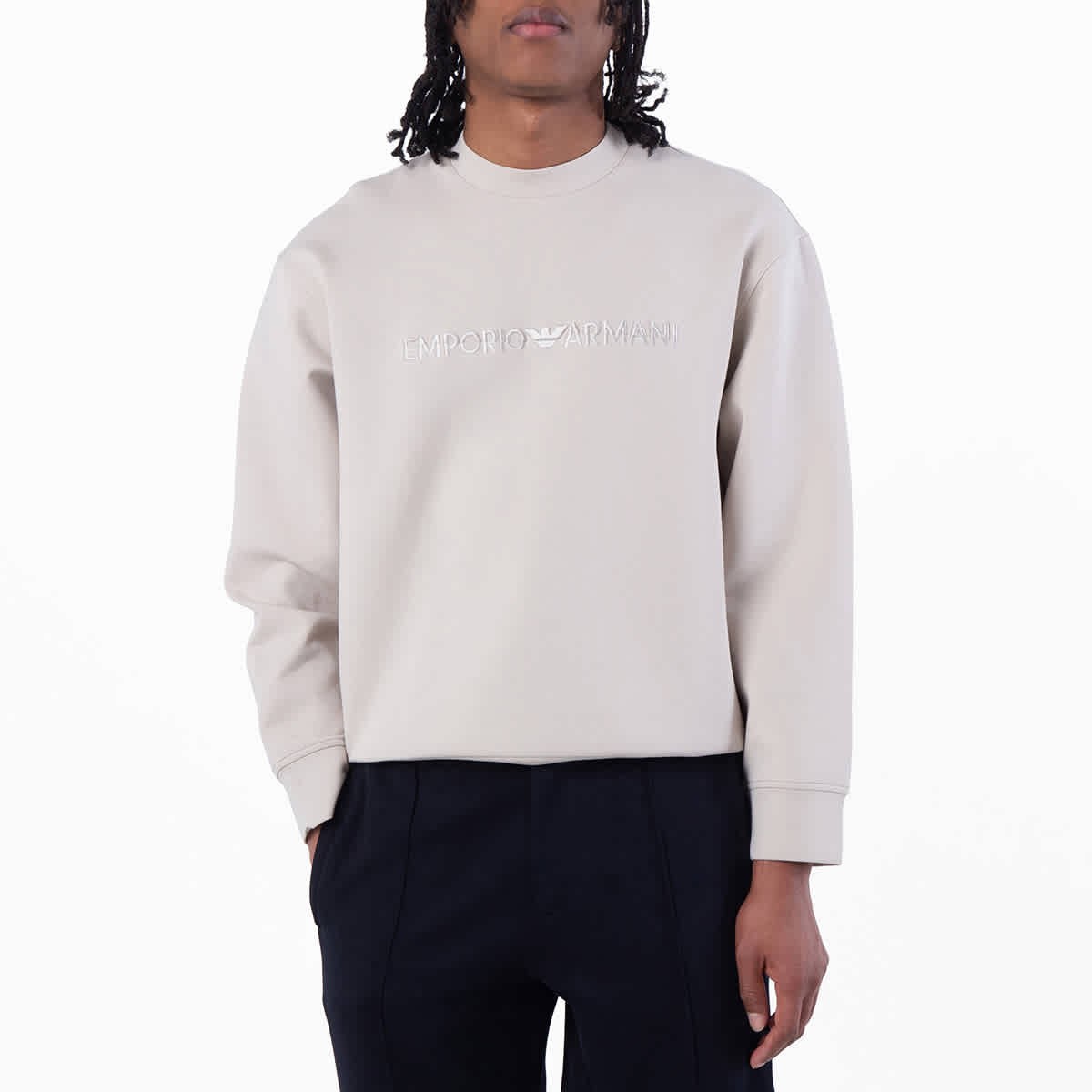 Emporio Armani Men’s Felpa Logo-Print Sweatshirt