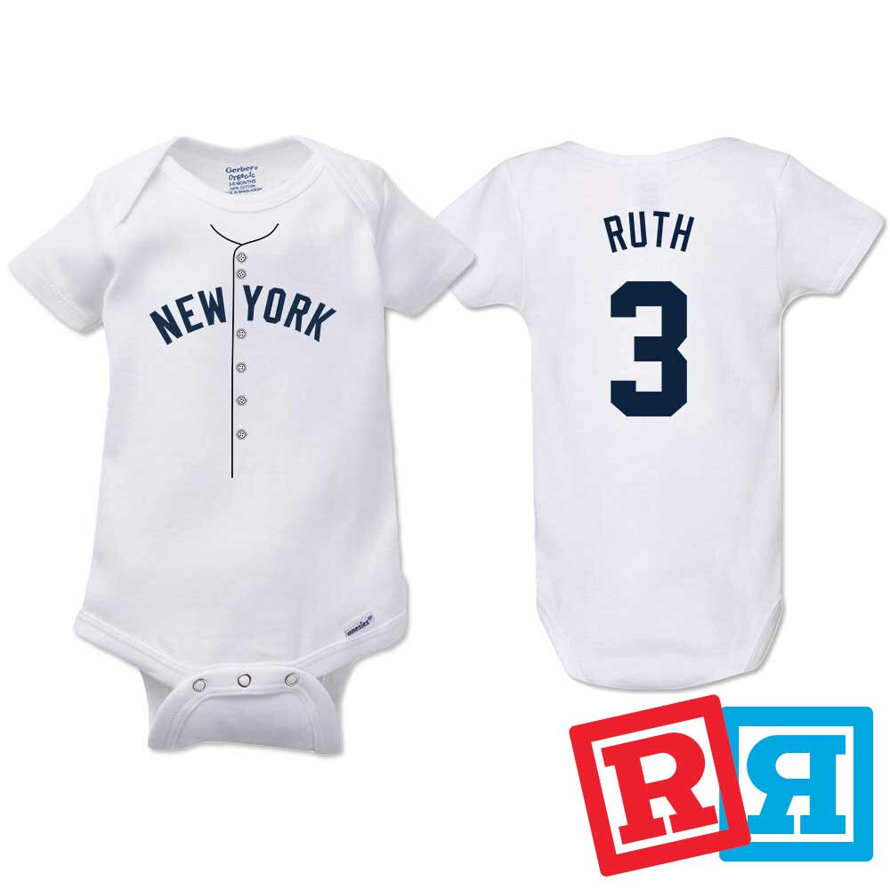 Babe Ruth New York Yankees Baseball Player Gerber Baby Onesie® Cotton Bodysuit