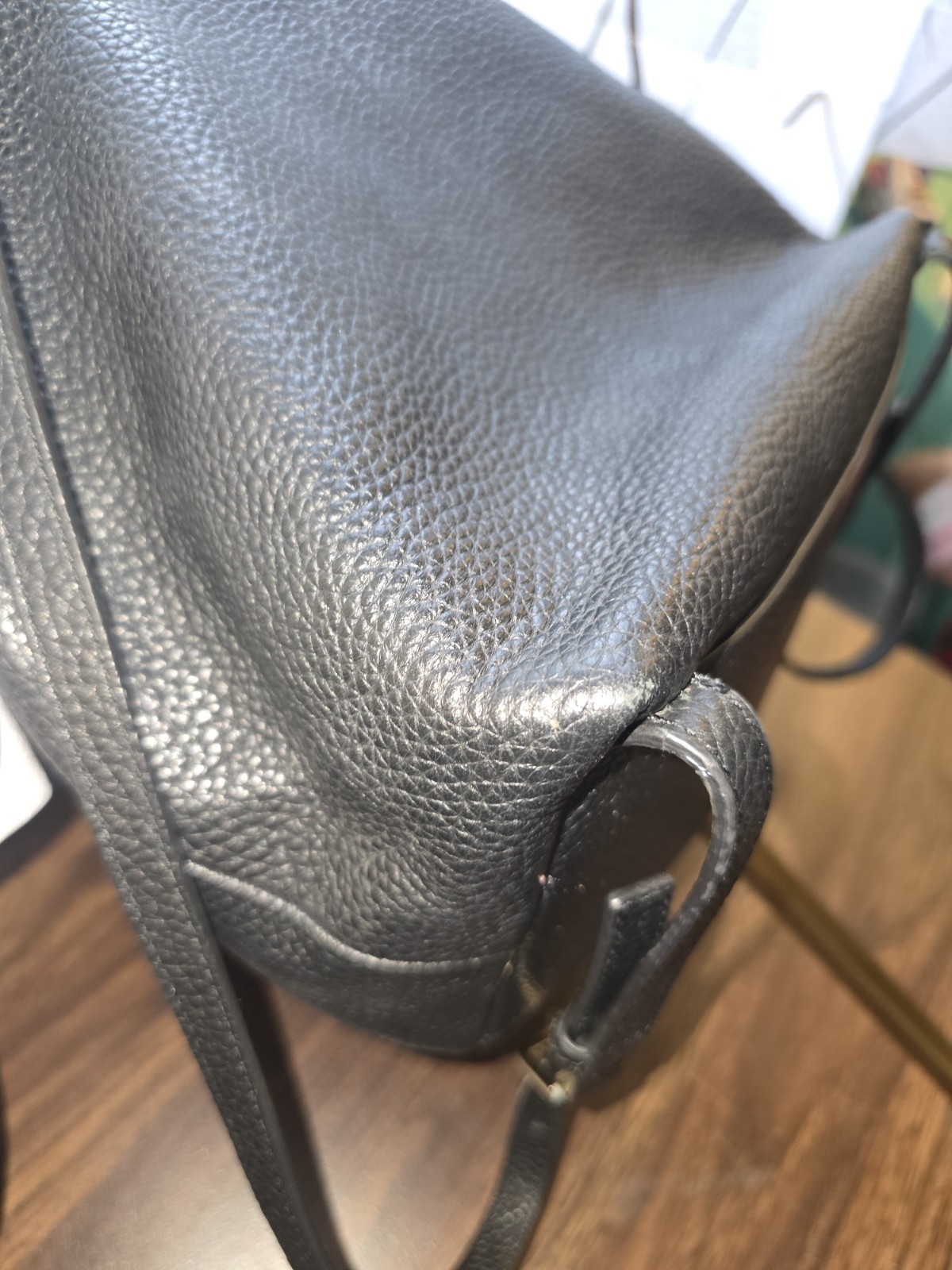 Kate Spade New York Black Pebbled Backpack Tassel, Gold Hardware, WKRU4071