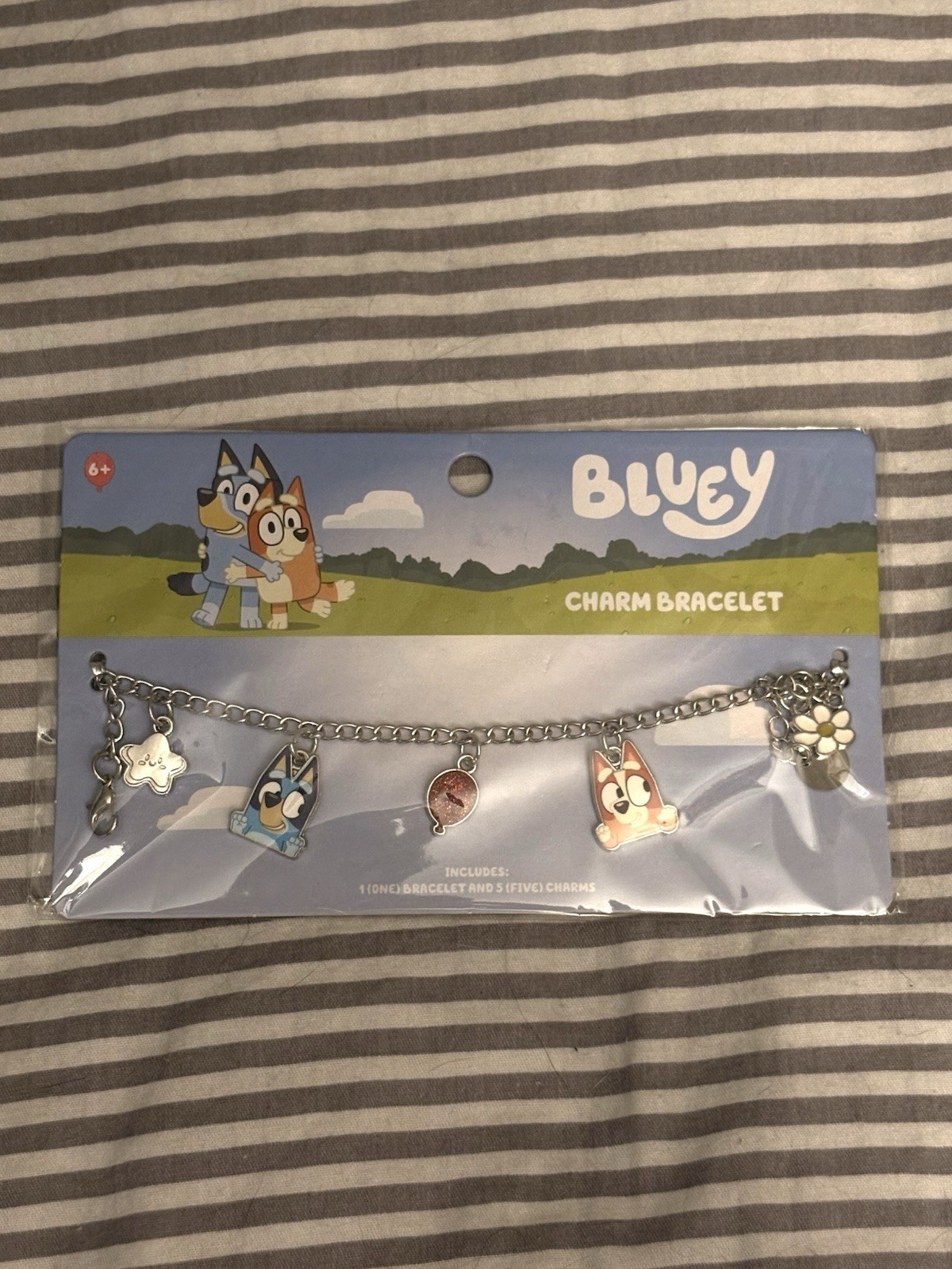 BLUEY BUNDLE X5 Merchandise Jewelry, Hair Accessory Set, 10 Color Pen, Towels