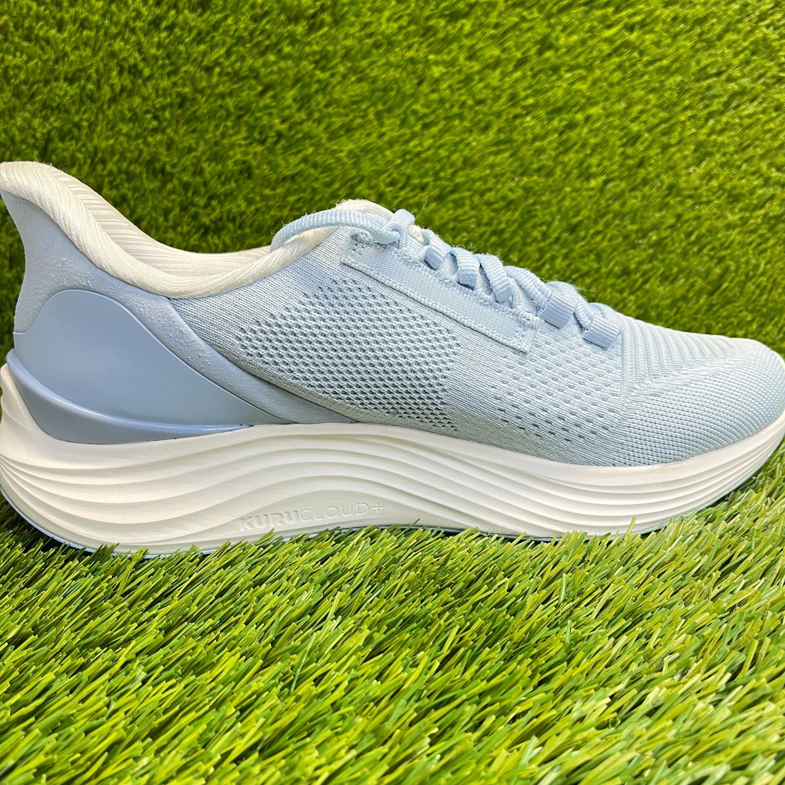 Kuru Atom 2 Womens Size 9.5D Blue White Athletic Running Walking Shoes Sneakers