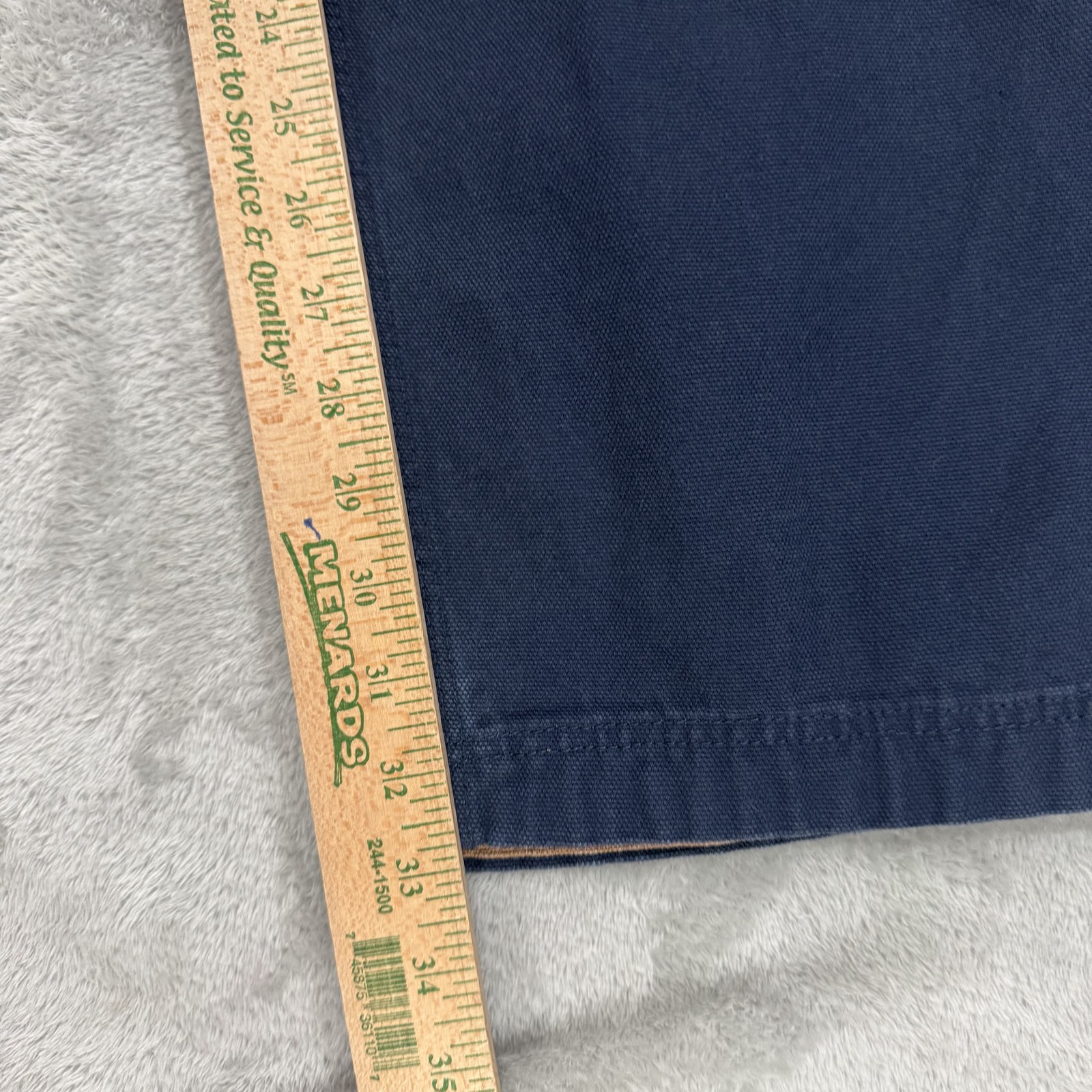 Duluth Trading Fire Hose Pants Mens 42×34 Blue Canvas Gusseted Hammer Loop Cargo